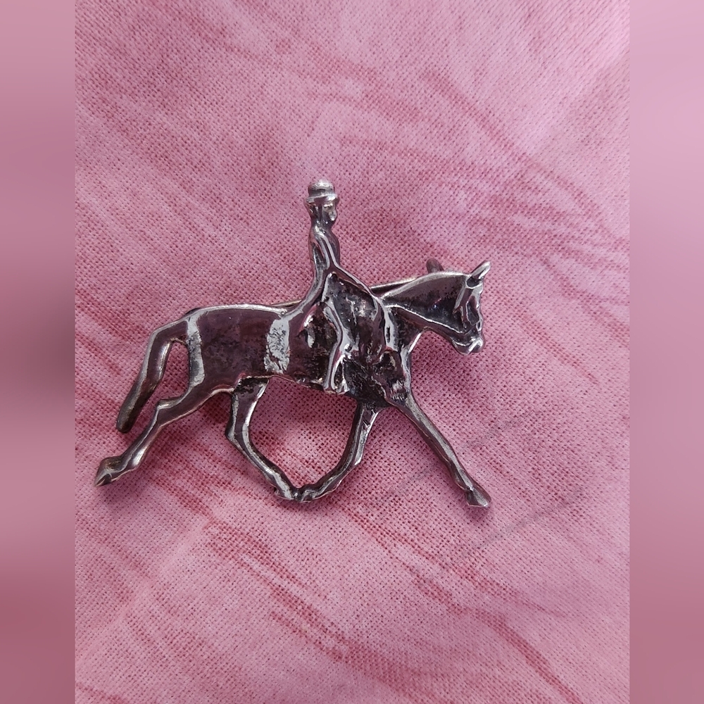 Vintage Sterling Silver Dressage Stock Pin